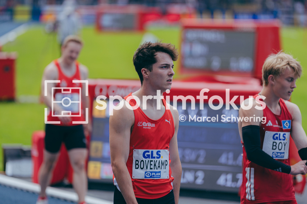 Deutsche Meisterschaften der Frauen und Männer 2026 | Nils Bovekamp, LG Brillux Münster, 4x100-Meter-Staffel, Deutsche Meisterschaften der Frauen und Männer 2026, Lohrheidestadion Bochum-Wattenscheid, 26.07.2026. Foto: Marcel Schwering / sportimfokus - Realisiert mit Pictrs.com