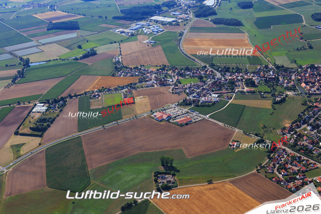 Luftbild von  Wolframs-eschenbach - Luftaufnahme wurde 2015 von https://frankenair.de mittels Flugzeug (keine Drohne) erstellt - die Geschenkidee