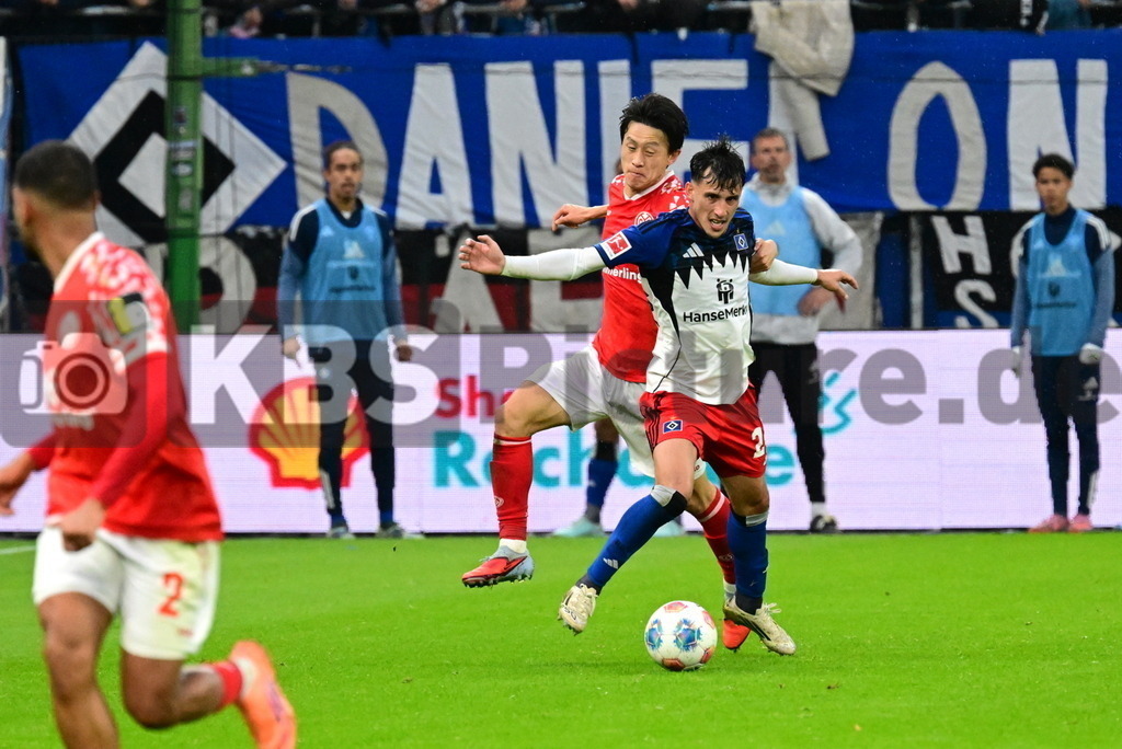 KBS Picture_HSV-Mainz05_015 | v.v. Capaldo Nicolas (HSV) , Lee Jae-Sung (1.FSV Mainz05) ,Sportplatz :  Volksparkstadion, - Realisiert mit Pictrs.com