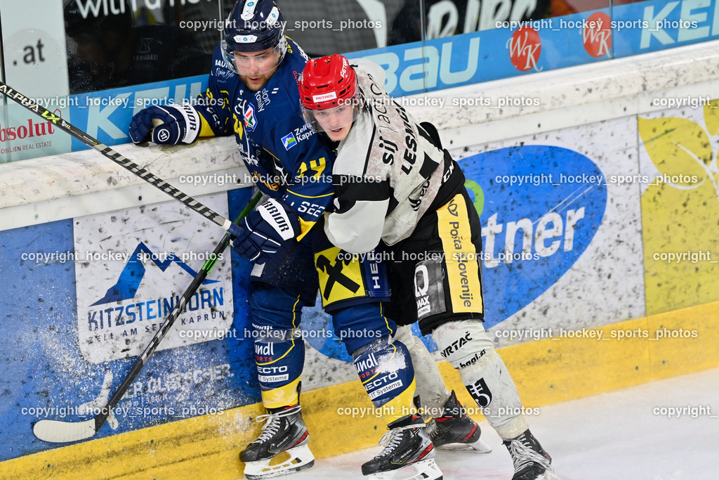 EK Zeller Eisbären vs. HDD Jesenice 1.10.2022 | #24 Schernthaner Johannes, #14 Lesnicar Tjas