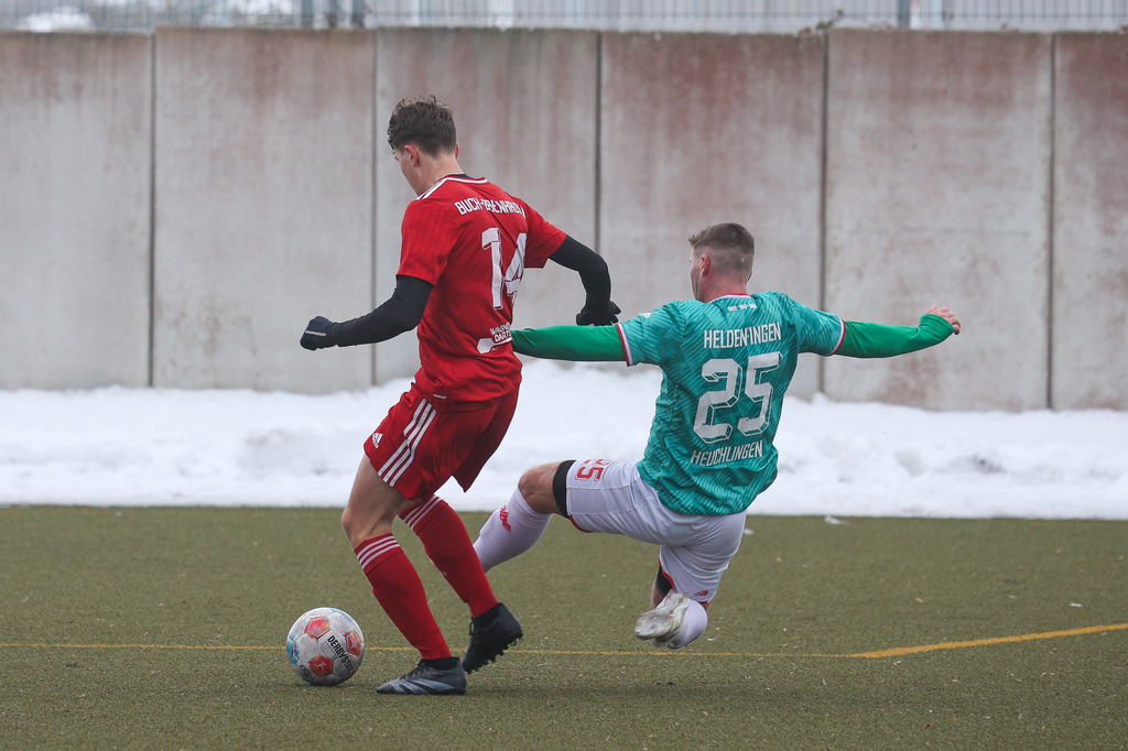 Heldenfingen-Buch_260131_8384 | SG Heldenfingen/Heuchlingen vs. TSV Buch, Fußball, Herren, Freundschaftsspiel, 2025/2026, 31.01.2026 in Söhnstetten, Kunstrasenplatz (Foto: Michael Bulling) - Realisiert mit Pictrs.com