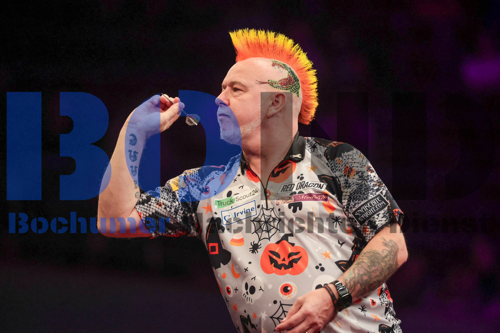  29.10.2023 - 
 | Sebastian Sendlak / Bochumer Nachrichtendienst (BOND) - PDC European Darts Championship: Halbfinale {Persons shown} - Realisiert mit Pictrs.com