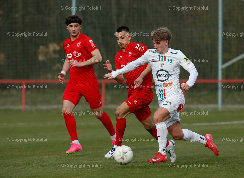 A_LUI_22032025_19 | SPORT,FUSSBALL,REGIONALLIGA MITTE ASKOE OEDT-HERTHA WELS 22.03.2025 IM BILD: BEN TRAVIS WOERNDL,FILIP BRESKIC   (BEID OEDT) UND ALEXANDER MAYER (WELS) FOTO:FOTOLUI