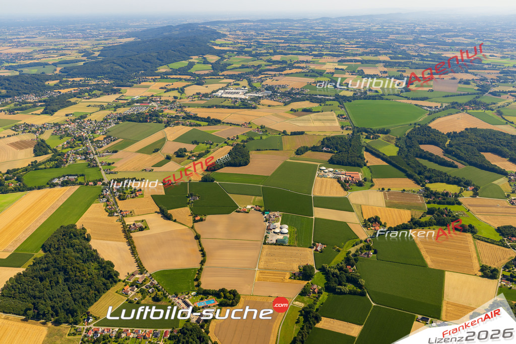 Rödinghausen Bild- Das Luftbild wurde 2025 vom UL-Flugzeug heraus erstellt ( keine Drohne bzw. Drohnenaufnahme ) - Hochauflösende Luftaufnahme -Nicht vergleichbar mit Google Maps oder Satelittenbilder- Die Geschenkidee !Mit Lizenz und Bildrechte bestellbar - CC