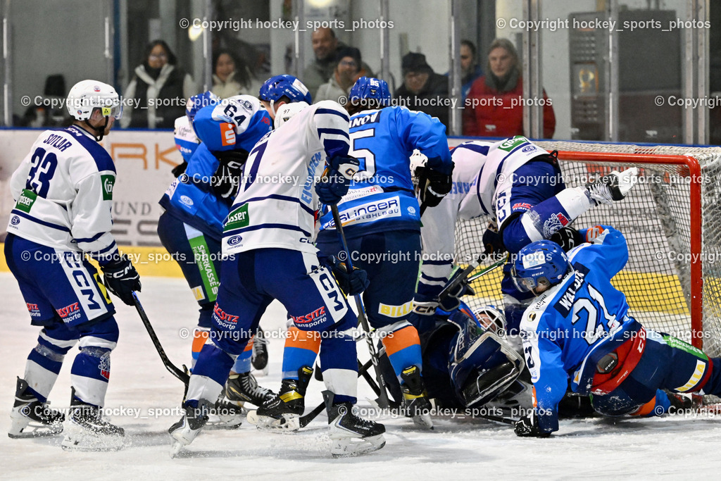 ESC Sparkasse STEINDORF vs. UECR Huben | #21 Walder Patrik ESC Steindorf, #70 Moser Lukas ESC Steindorf, #95 Gelfanov Ruslan ESC Steindorf, #64 Stichauner Fabian ESC Steindorf, #33 Sotlar Jure UECR EISBÄREN HUBEN, #97 Fuetsch Johannes UECR EISBÄREN HUBEN, ESC Sparkasse STEINDORF vs. UECR Huben, ESC Sparkasse STEINDORF vs. UECR Huben am 30.01.2026 in Steindorf (Ossiachersee Halle), Austria, (Photo by Bernd Stefan)