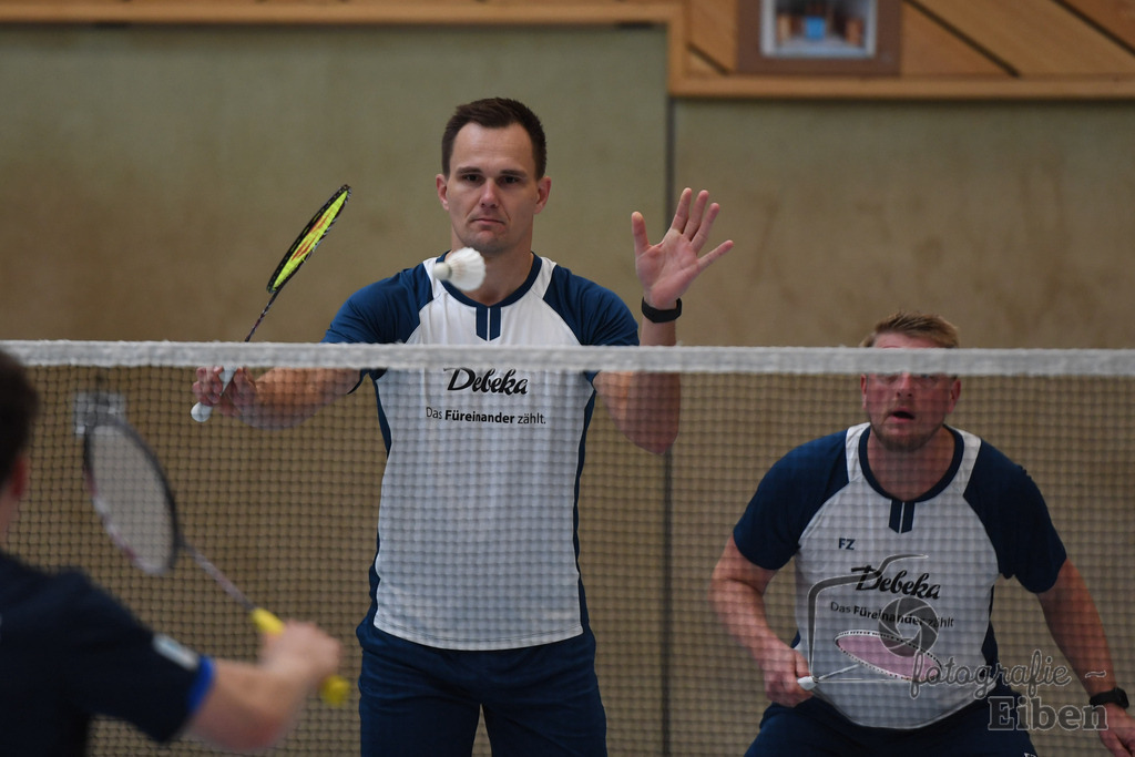 Badminton TV Metjendorf | Herren Doppel, Frank Juchim und Tim Struckenschneider; Badminton TV Metjendorf am 26.10.2025 in Metjendorf (Sporthalle Auf dem Kamp); Photo: Philip Eiben 2025 - Realisiert mit Pictrs.com