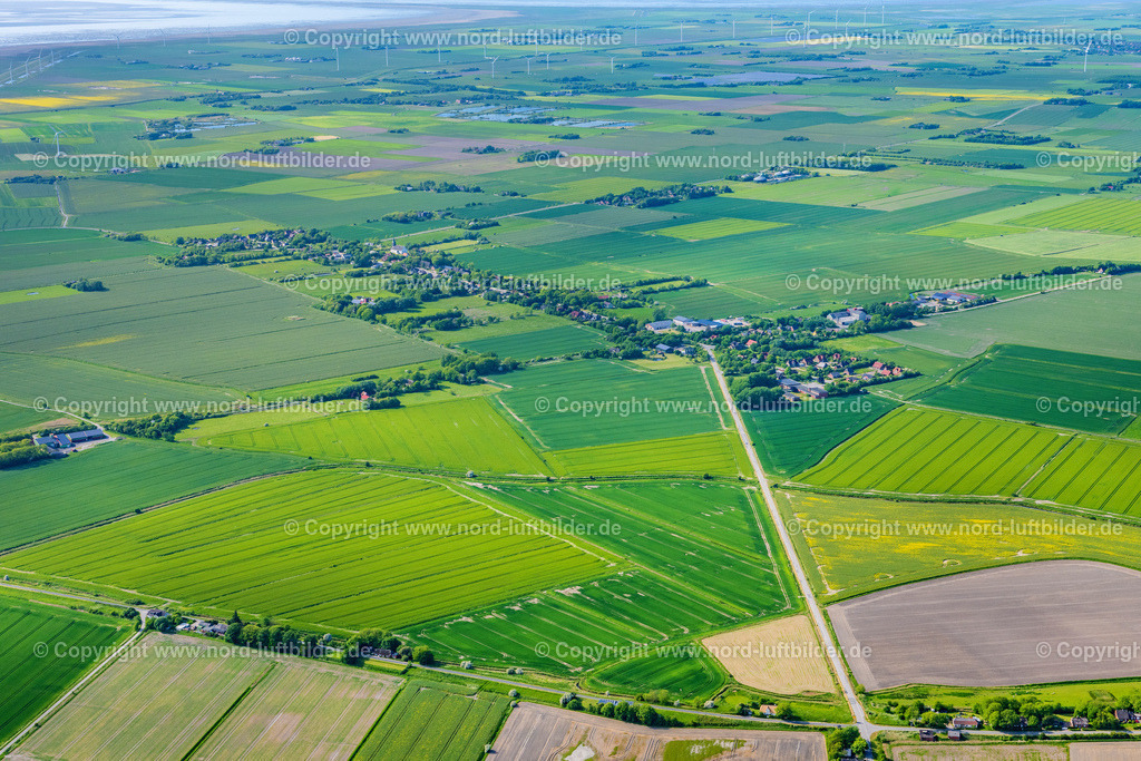 Emmelsbüll_ELS_9996300523 | EMMELSBüLL 30.05.2023 Ortsansicht am Rande von landwirtschaftlichen Feldern und Nutzflächen an der Dorfstraße in Emmelsbüll im Bundesland Schleswig-Holstein, Deutschland. // Village view on the edge of agricultural fields and land on street Dorfstrasse in Emmelsbuell in the state Schleswig-Holstein, Germany. Foto: Martin Elsen