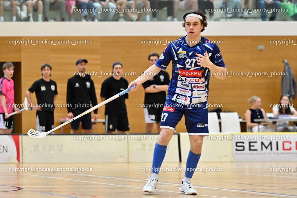 VSV Unihockey vs. Wiener Floorball Verein | #27 Lukas Floriantschitz VSV Unihockey, VSV Unihockey vs. Wiener Floorball Verein, VSV Unihockey vs. Wiener Floorball Verein am 18.05.2025 in Villach (Ballspielhalle St. Martin), Austria, (Photo by Bernd Stefan)
