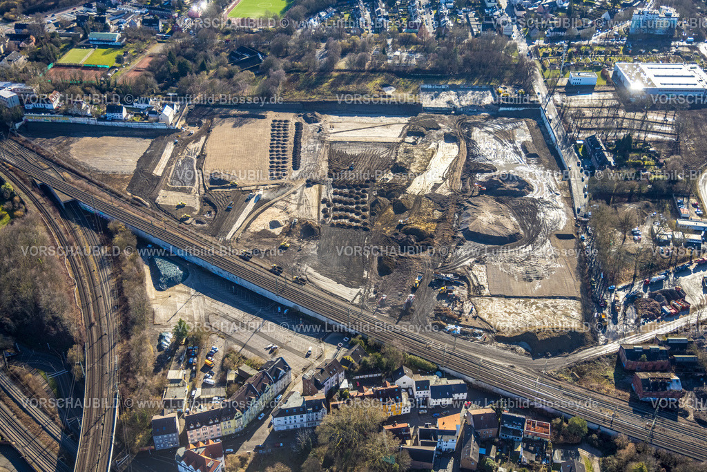 Dortmund260200219 | Luftbild, Baustelle und Neubau für Prologis Park Dortmund DC4, Brachfläche der ehemaligen Zeche Dorstfeld Schacht 1/4 an der Karl-Funke-Straße, Dorstfeld, Dortmund, Ruhrgebiet, Nordrhein-Westfalen, Deutschland