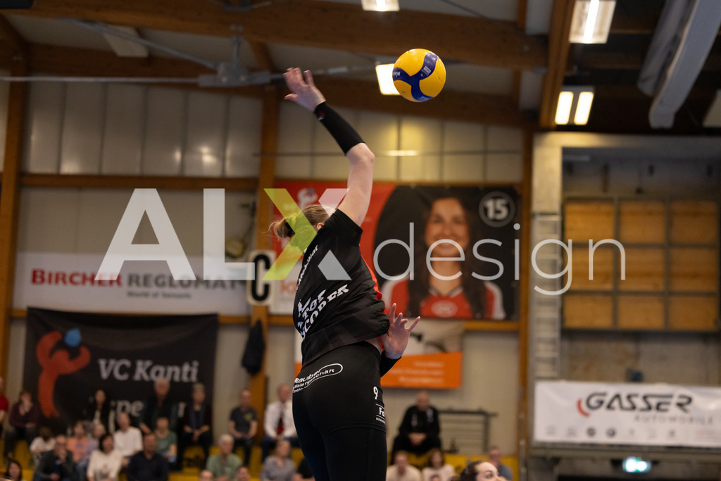 Volleyball I Frauen I Saison 2025-2026 I Volleyball NLA | Women I 1/2 Finals I  VC Kanti Schaffhausen - Sm'Aesch Pfeffingen I 07.03.2026 | 9 Jordan Lockwood (USA) (VC Kanti Schaffhausen) – Diagonal - Realisiert mit Pictrs.com