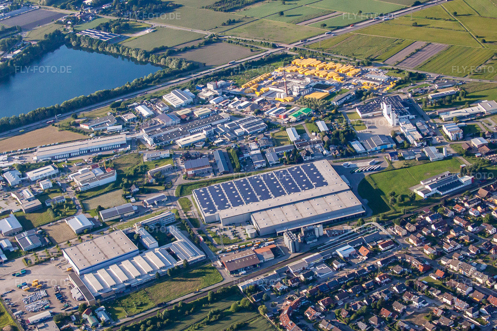 Luftbild: Industriegebiet Daimlerstr in Malsch im Bundesland Baden-Württemberg in Deutschland. – Foto: IMG_57366.jpg vom 06.06.2013 durch Werner Riehm/FLY-FOTO.de – Auflösung des Originals: 4141 x 2760 px