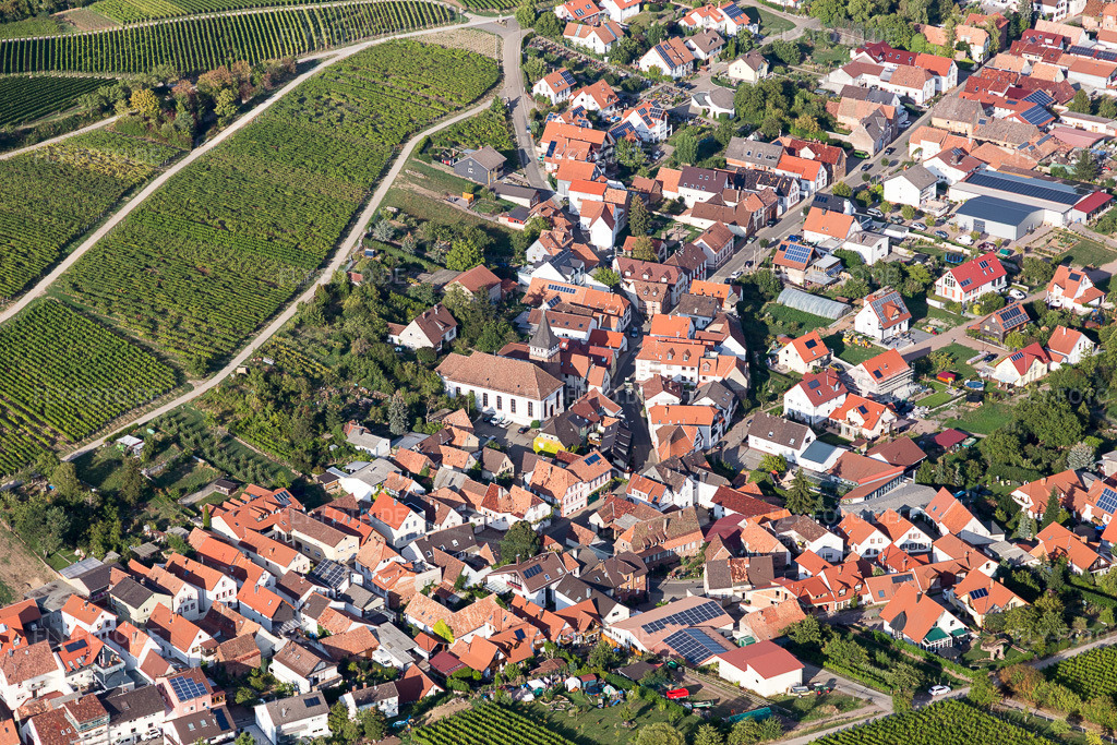 Luftbild: Birkweiler in Ilbesheim bei Landau im Bundesland Rheinland-Pfalz in Deutschland. Foto: IMG_111753.jpg vom 16.09.2018 durch Werner Riehm/FLY-FOTO.de