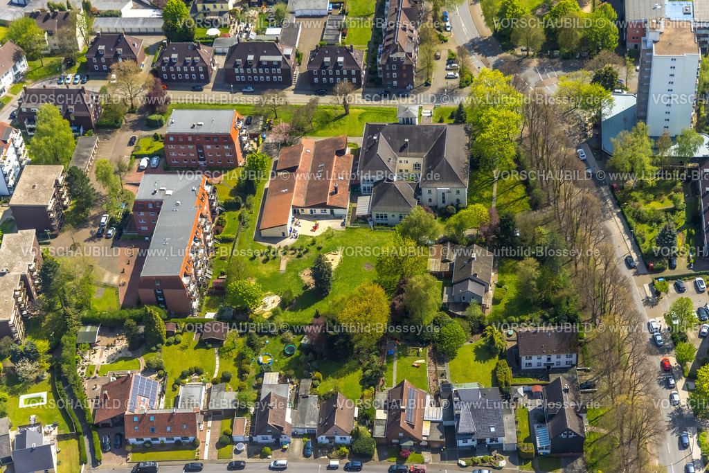 Herne230403249Ost | Luftbild, Lutherkirche - evang. Petrus-Kirchengemeinde, Luther Kindergarten, Herne-Süd, Herne, Ruhrgebiet, Nordrhein-Westfalen, Deutschland