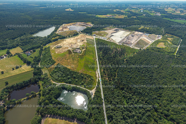 Schermbeck220703925 | Luftbild, Mühlenberg Gelände der Nottenkämper GmbH, Sonderabfalldeponie Hünxe-Schermback, Gahlen, Schermbeck, Ruhrgebiet, Nordrhein-Westfalen, Deutschland