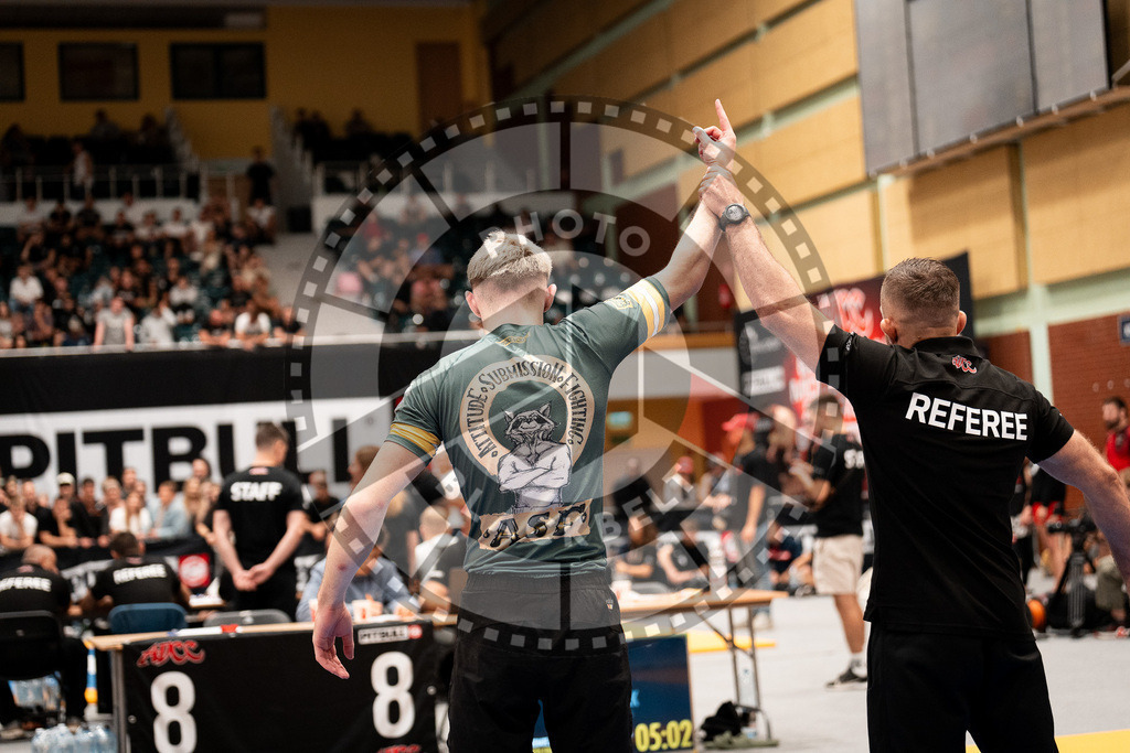 20250906PBB3360 | Fighters compete during the ADCC European Trials  competition in Warsaw, Poland, on September 6, 2025.