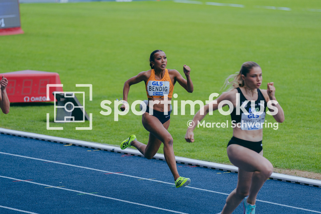 Deutsche Meisterschaften der Frauen und Männer 2026 | Helena Allegra Bendig, TuS Lichterfelde, 100-Meter-Lauf, Vorlauf, Deutsche Meisterschaften der Frauen und Männer 2026, Lohrheidestadion Bochum-Wattenscheid, 25.07.2026. Foto: Marcel Schwering / sportimfokus - Realisiert mit Pictrs.com
