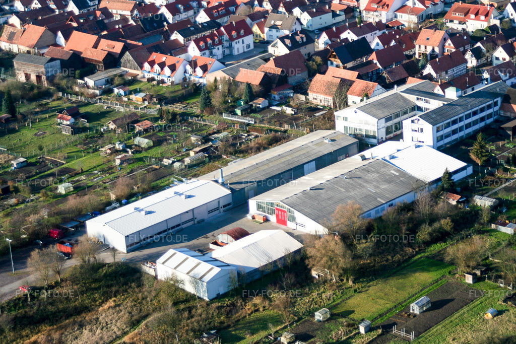 Luftbild: Werksgelände DBK Heizsysteme in Kandel im Bundesland Rheinland-Pfalz in Deutschland. Foto: IMG_0140.jpg vom 10.12.2005 durch Werner Riehm/FLY-FOTO.de