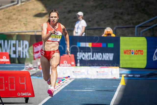 Deutsche Leichtathletik-Meisterschaften; Bochum-Wattenscheid, 25.07.2026 | Caroline Joyeux (LG Nord Berlin) beim Dreisprung; Deutsche Leichtathletik-Meisterschaften am 25.07.2026 im Lorheide-Stadion, Bochum-Wattenscheid (Nordrhein-Westfalen).