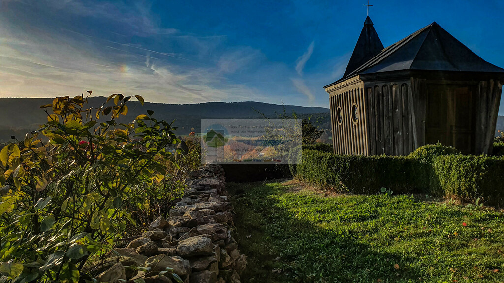 Sonnenuntergang an der Andreas Kapelle im Herbst | Impressionen rund um Hochfranken - Frankenwald - Fichtelgebirge - Realisiert mit Pictrs.com