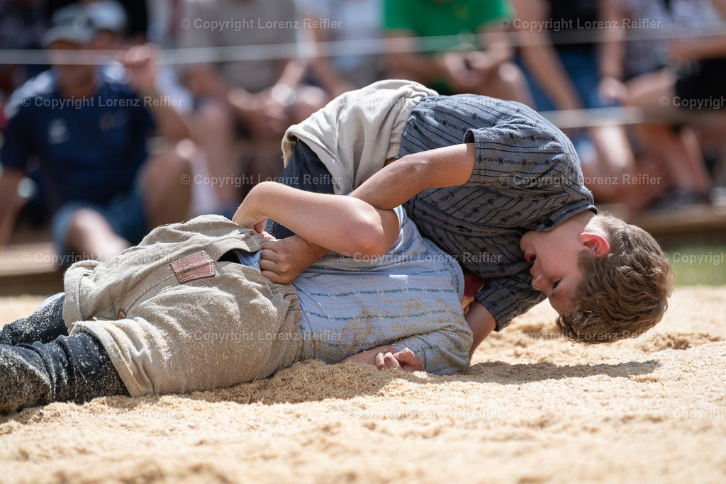 Schwingen -  Appenzeller Kantonal Nachwuchsschwingfest 2023 | Oberegg, 8.7.23, Schwingen - Appenzeller Kantonal Nachwuchsschwingfest.