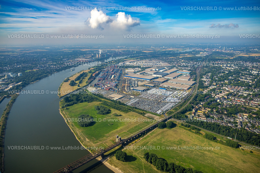Duisburg220700406 | Luftbild, logport I, Containerhafen, Duisburg Hafen D3T Duisburg Trimodal Terminal, AutomobilLogistik, Friemersheim, Duisburg, Ruhrgebiet, Nordrhein-Westfalen, Deutschland