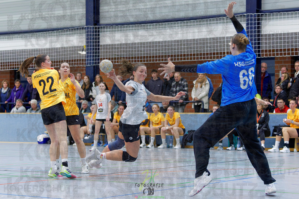 Frauen Oberliga Mitte (HHV); HSG Eibelshausen/Ewersbach - HSG Wettenberg II | Frauen Oberliga Mitte (HHV); HSG Eibelshausen/Ewersbach - HSG Wettenberg II am 13.12.2025 in Steinbrücken (Sporthalle am Hammerweiher)Photo © 2025 - Jörg Heinrich - Realisiert mit Pictrs.com