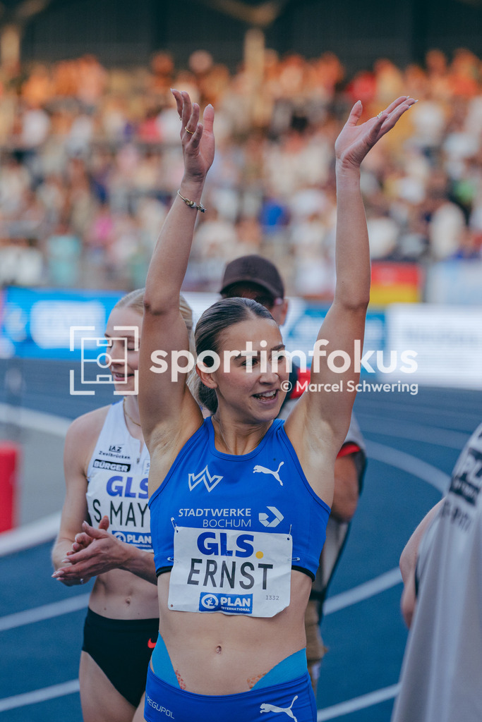 Deutsche Meisterschaften der Frauen und Männer 2026 | Jolina Ernst, TV Wattenscheid 01, 100-Meter-Lauf, Finale, Deutsche Meisterschaften der Frauen und Männer 2026, Lohrheidestadion Bochum-Wattenscheid, 25.07.2026. Foto: Marcel Schwering / sportimfokus - Realisiert mit Pictrs.com