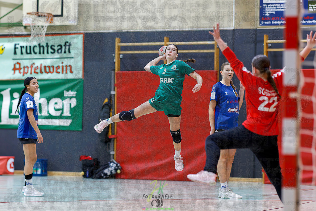 Jugenbundesliga wJB; HSG Kleenheim/Langgöns - SG Kappelwindeck/Steinbach | Jugenbundesliga wJB; HSG Kleenheim/Langgöns - SG Kappelwindeck/Steinbach am 23.11.2025 in Oberkleen (Weidig-Halle)Photo © 2025 - Jörg Heinrich - Realisiert mit Pictrs.com
