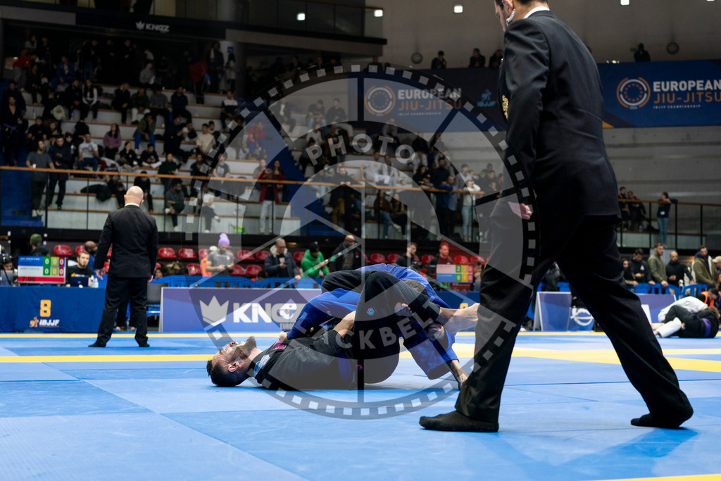 20240123PBB01415 | Fighters compete during the second day of the IBJJF European Championship in Paris, France, on January 23, 2024.