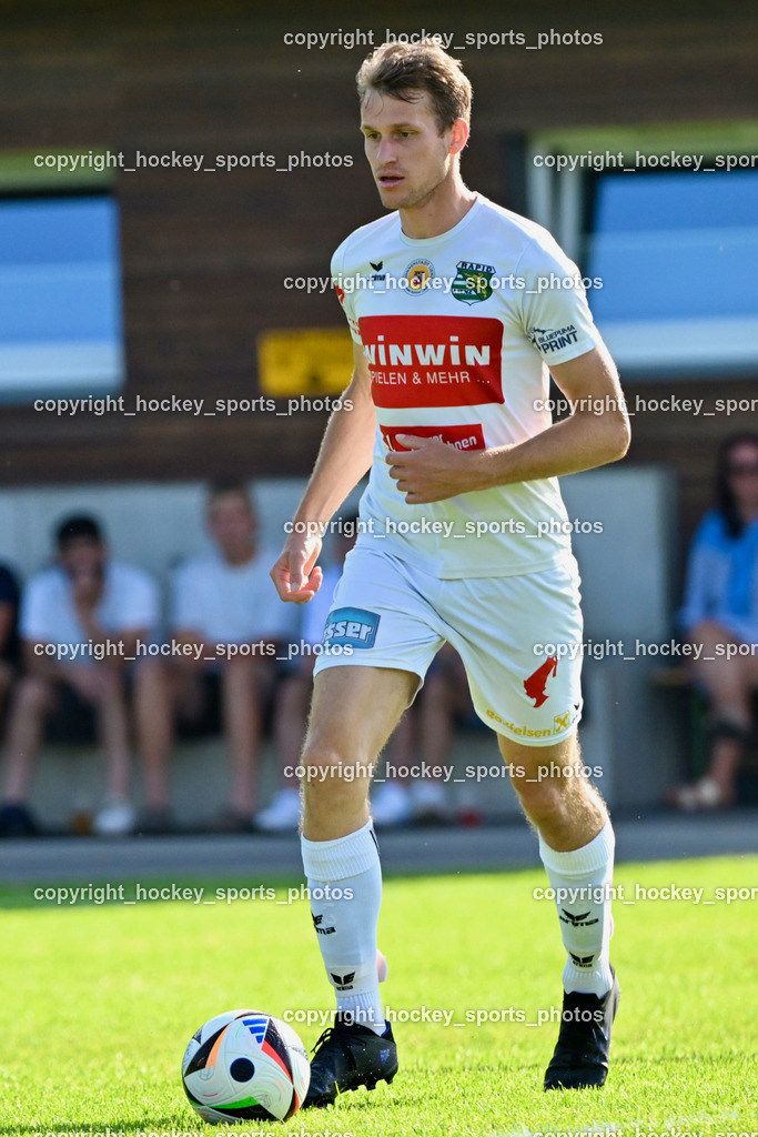 FC Faakersee vs. Rapid Lienz  | #2 Martin Wibmer Rapid Lienz, FC Faakersee vs. Rapid Lienz , FC Faakersee vs. Rapid Lienz  am 04.08.2024 in Faakersee (Sportplatz Faakersee), Austria, (Photo by Bernd Stefan)