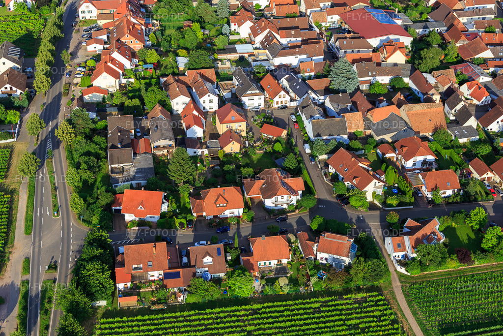 Luftbild: Im Tränkweg in Venningen im Bundesland Rheinland-Pfalz in Deutschland. Foto: IMG_090118.jpg vom 26.06.2016 durch Werner Riehm/FLY-FOTO.de