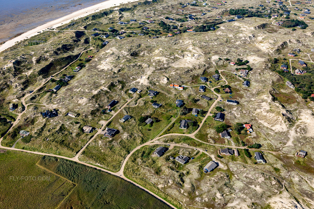 Aerial view: View of the town in Fanø in the state South Denmark, Denmark.Photo: IMG_118686.jpg taken on 09/21/2019 by Werner Riehm/FLY-FOTO.comResolution of the original: 5472 x 3648 px
