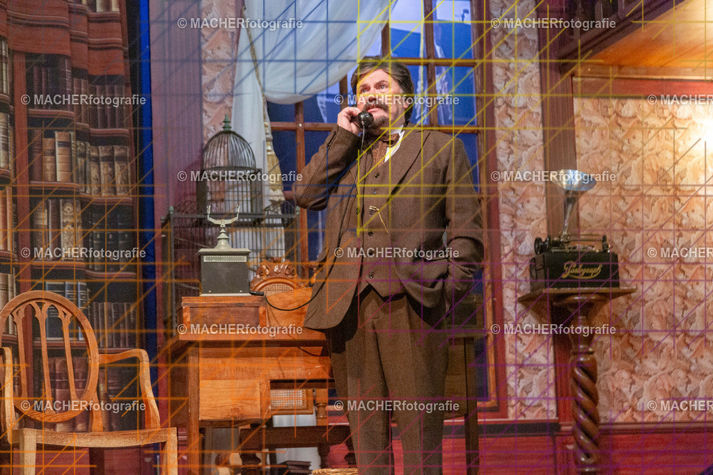 378_MFL-2025 | Portraitbilder von Regisseur; Darsteller; Techniker; Maske; Kostüme; Chor; Musiker; Bilderserie der Generalprobe und der Premierenvorstellung, Szenenbilder; Ausdrucksstudien; Bühnenüberblick; Bühnenkulissen; Pressefotos inkl. Redaktionsfoto Darstellergruppe.