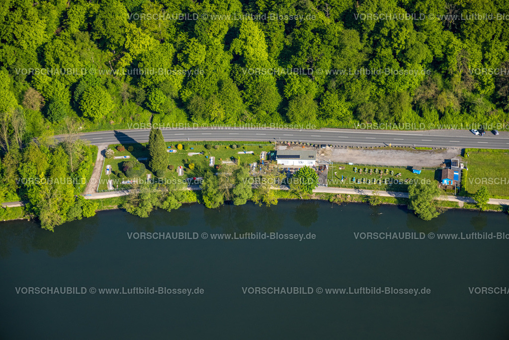 Herdecke240503199 | Luftbild, Klute's Minigolf-Oase an der Wetterstraße und am Harkortsee, Waldhang, Herdecke, Ruhrgebiet, Nordrhein-Westfalen, Deutschland