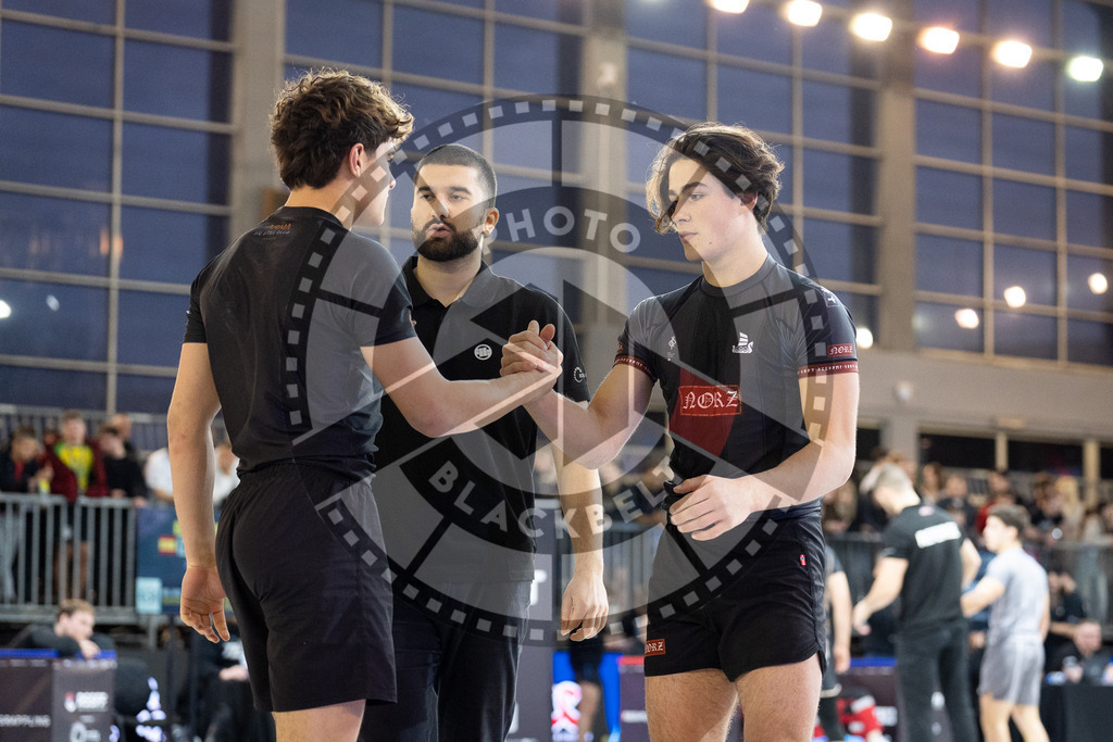 20260214PBB1448 | Fighters compete during the ADCC European Trials  competition day 1 in Belgrade, Serbia, on February 14, 2026.