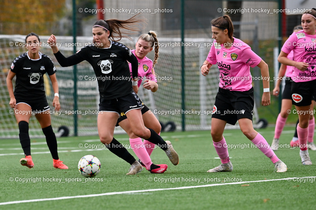 Liwodruck Carinthians Hornets vs. FC Pingau Saalfelden Frauen 29.10.2023  | #17 Genesis Soraya Castrellon, #4 Katrina Wetherell, #44 Elena Ciccarelli, #15 Marie Sophie Klocker