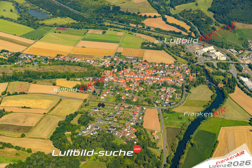 Schöne Luftaufnahme als Geschenk in Neumorschen Morschen - Die Luftbildaufnahme wurde 2025 vom UL-Flugzeug heraus erstellt ( keine Drohne ) - Hochauflösende Luftaufnahme -Nicht vergleichbar mit Google Maps oder Satelittenbilder- Die Geschenkidee !Mit Lizenz und Bildrechte bestellbar