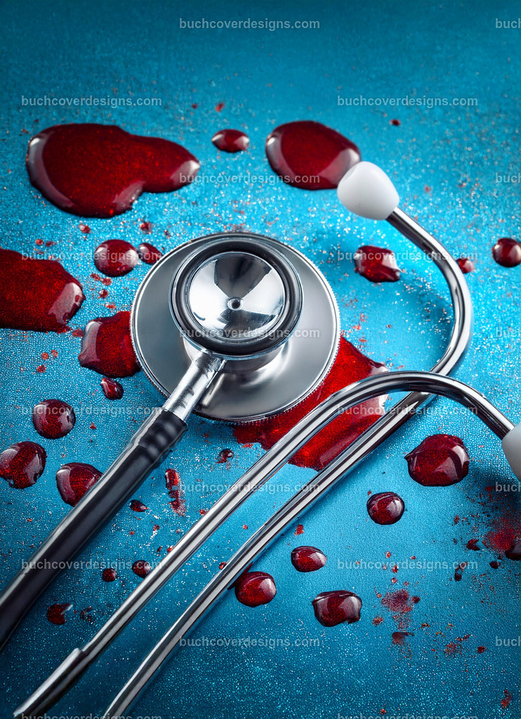 Stethoskop mit Blut | Entdecken Sie kreative Buch Cover Designs für Self-Publishing-Autoren und Verlage! Unsere maßgeschneiderten Designs ziehen Leser an und bringen Ihre Geschichten visuell zum Leben. Lassen Sie uns Ihr perfektes Cover gestalten!