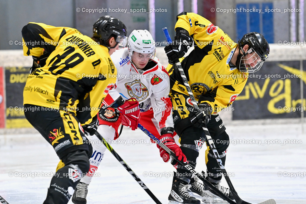 EC Spittal Hornets vs. ESV Ferlach 16.12.2023 | #88 Zauchner Daniel, #90 Schubernig Markus, #9 Essmann Kevin