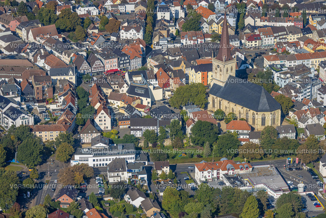 Unna220900349 | Luftbild, City, Stadtkirche in der Altstadt, Unna, Ruhrgebiet, Nordrhein-Westfalen, Deutschland