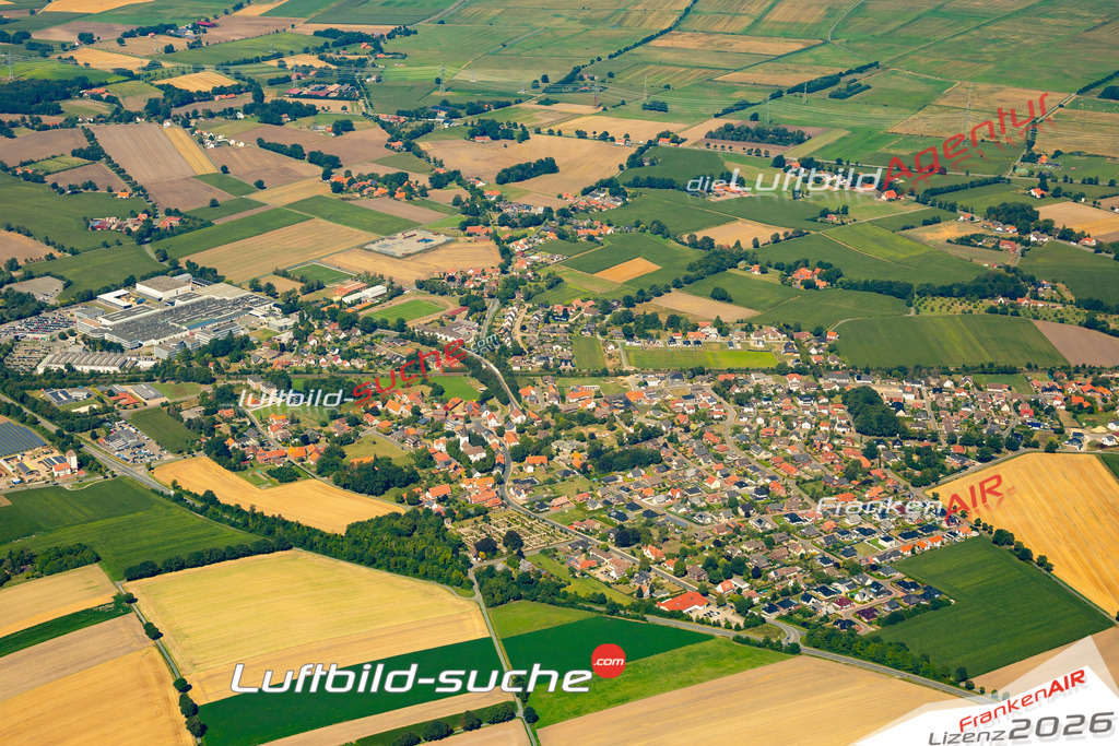 Die Luftaufnahme Dielingen - Stemwede wurde 2022 vom Flugzeug aus (keine Drohne) erstellt. Hohe Auflösung -für große Poster und Wandbilder geeignet - Garantiert!