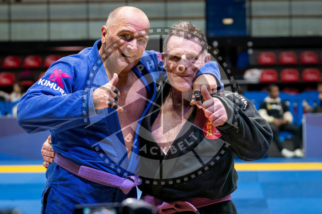 20240125PBB03148 | Fighters compete during the Brazilian Jiu-Jitsu European Championship of the IBJJF in Paris, France, on January 25, 2024.