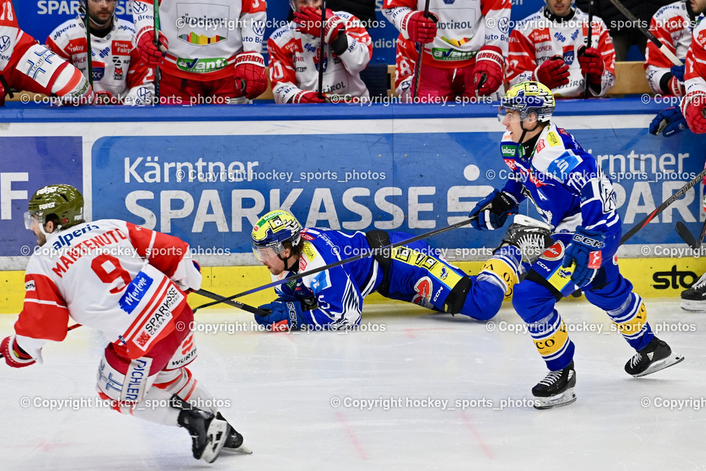 EC IDM Wärmepumpen VSV vs. HCB Südtirol Alperia | #9 Daniel Mantenuto HCB Südtirol Alperia, #2 Dylan MacPherson EC VSV, #78 Felix Maxa EC VSV, EC IDM Wärmepumpen VSV vs. HCB Südtirol Alperia, EC IDM Wärmepumpen VSV vs. HCB Südtirol Alperia am 28.12.2025 in Villach (Stadthalle Villach), Austria, (Photo by Bernd Stefan)