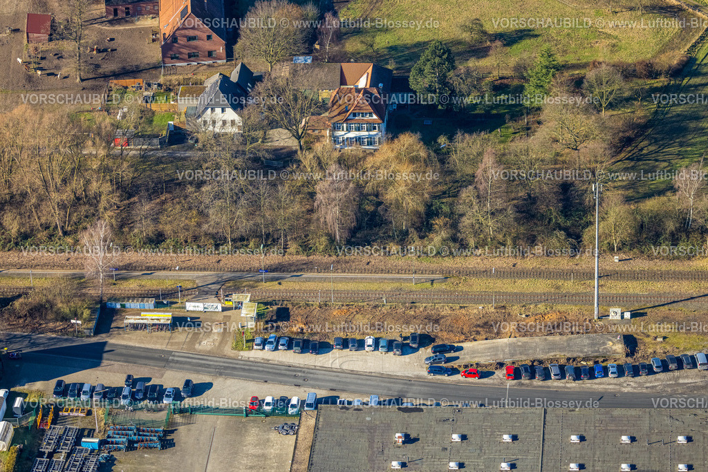 Selm230205390Bork | Luftbild, Bahnhof Bork (Westf), Bork, Selm, Münsterland, Nordrhein-Westfalen, Deutschland