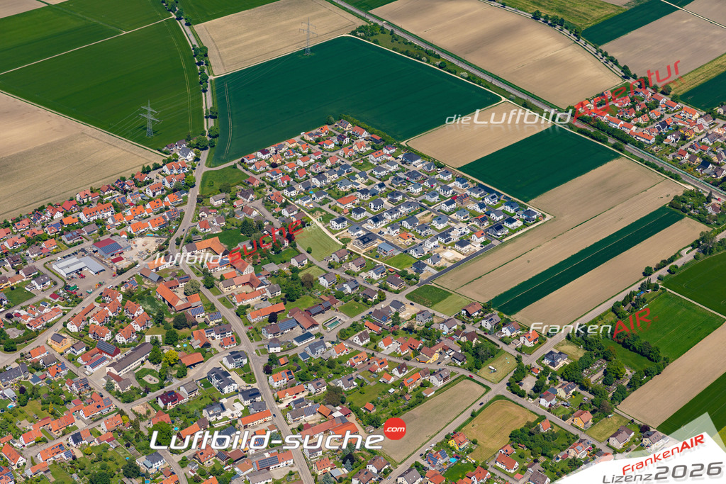Die Luftaufnahme Erlingen - Meitingen wurde 2021 mittels Flugzeug (keine Drohne) erstellt. Hohe Auflösung -für große Poster und Wandbilder geeignet!