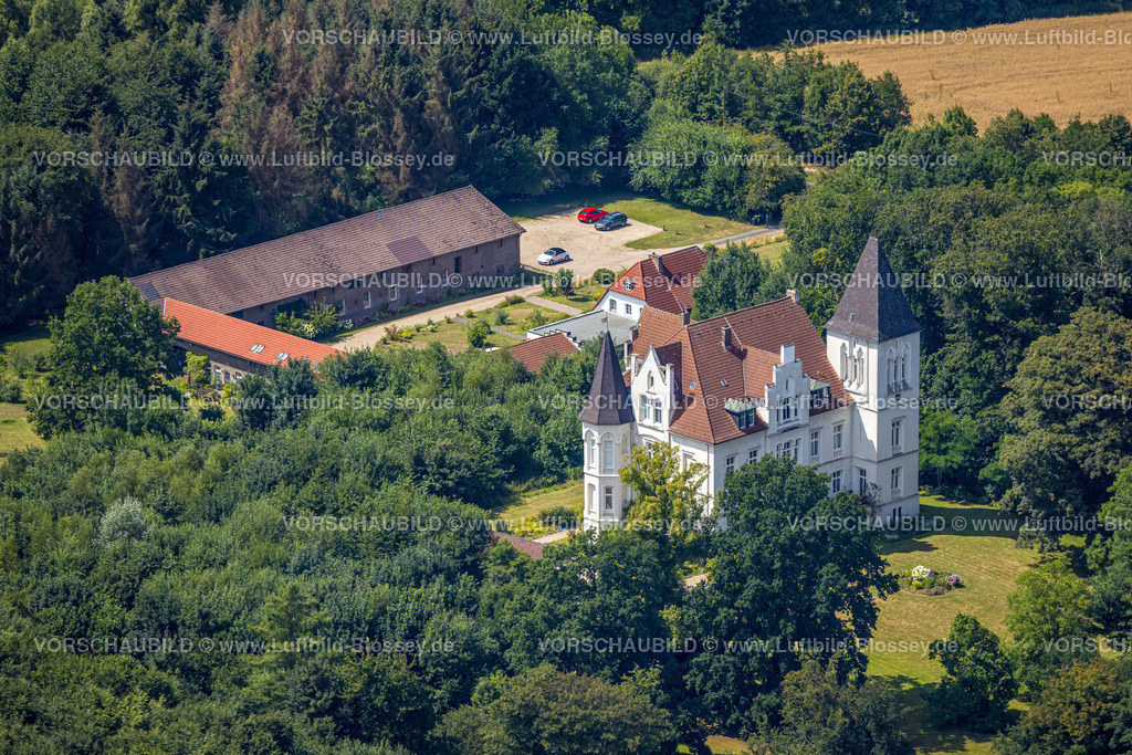Castrop-Rauxel220707083 | Luftbild, Haus Dorloh, Dingen, Castrop-Rauxel, Ruhrgebiet, Nordrhein-Westfalen, Deutschland
