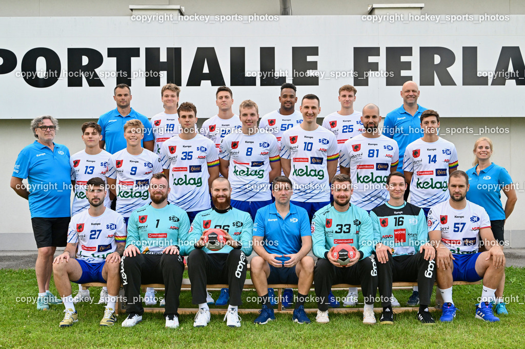 SC Ferlach Media Day | Mannschaftsfoto FC Ferlach HLA Meisterliga, SC Ferlach Media Day, SC Ferlach Media Day am 19.08.2024 in Ferlach (Ballspielhalle Ferlach), Austria, (Photo by Bernd Stefan)