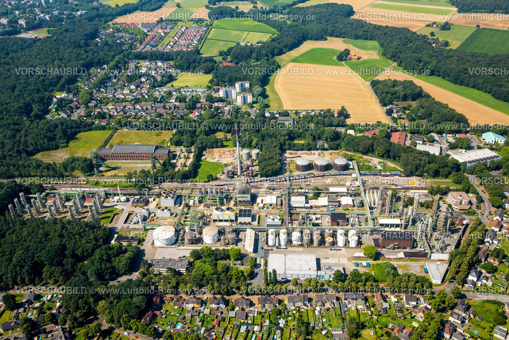 Gladbeck16072889 | Maschinenhalle Zweckel und Chemiefabrik Ineos Phenol GmbH, Gladbeck, Ruhrgebiet, Nordrhein-Westfalen, Deutschland