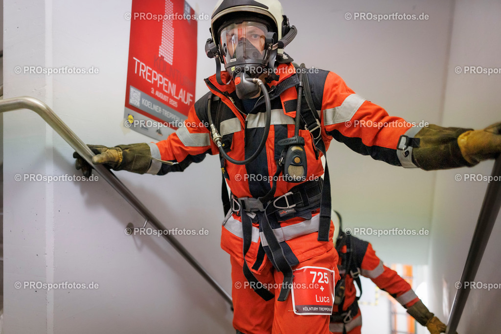 KölnTurm Treppenlauf; Köln, 03.08.2025 | Impressionen vom KölnTurm Treppenlauf am 03.08.2025 in Köln (Nordrhein-Westfalen). 