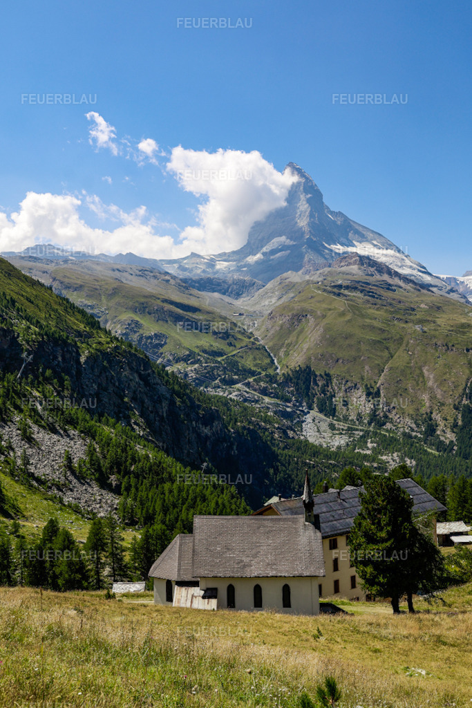 Matterhorn | FEUERBLAU | Fineart - Realisiert mit Pictrs.com